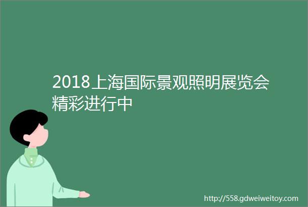 2018上海国际景观照明展览会精彩进行中